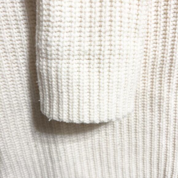 J.Crew Sweater Small New England Mock Neck Wool Tunic Sweater Ivory Cream - Picture 5 of 11